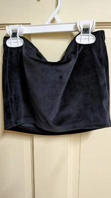 Victoria Secret Women's Black Velvet Like Tube Top (S) Lined NWNT - Image 1 of 4