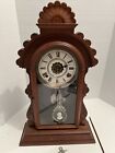 Antique Sessions Gingerbread Style Kitchen Mantel Clock For Parts Or Repair