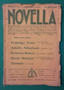 NOVELLA I MIGLIORI SCRITTORI ITALIANI N.7 ANNO 1920 - Picture 1 of 1