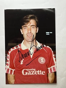 Autograph BERNARD SLAVEN-Middlesbrough FC-7 Caps IRELAND-WC90-Ex-Albion-signed - Picture 1 of 2