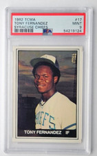 1982 TCMA Minor League #17 TONY FERNANDEZ Syracuse Chiefs PSA 9 MINT (B)