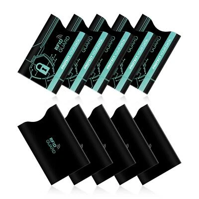 10x RFID & NFC Schutz Hülle Block Abschirmung Anti-Phishing Karten Hülle Sleeves - Bild 1 von 3