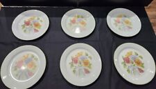 Corelle by Corning Summer Blush Pansy Set Of 6 luncheon 9" Plates