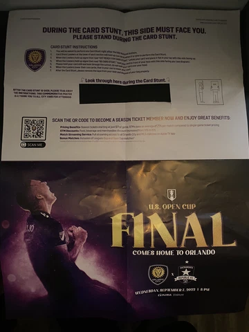 US Open Cup Final Poster | Orlando City Vs Sacramento Republic Cover