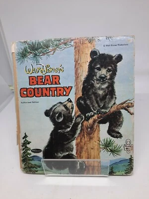 Walt Disney's Bear Country Illustrated Hardcover 1954 Black Bear Children's Book - Image 1 of 4