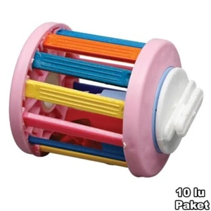 Vogel Spinnspielzeug Rassel mit Glocke Papagei hängendes Übungsspielzeug 2er Set - Bild 1 von 3