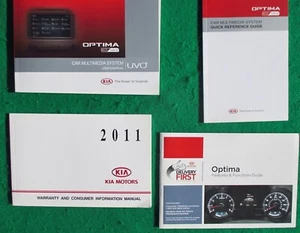 2011 11  Kia Optima Hybrid UVO Users Manual, Near New O9Y - Picture 1 of 5