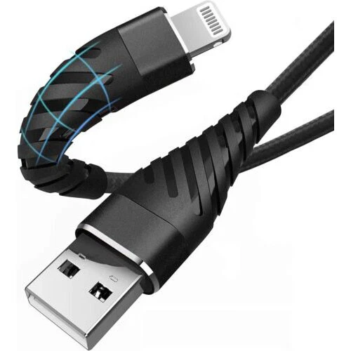 Braided Fast Charger Cable Heavy Duty USB lot Cord For iPhone 14 13 12 11 X XR 8 - Image 1 of 4