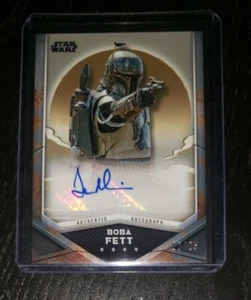 TOPPS MANDALORIAN BOBA FETT TEMUERA MORRISON AUTO SILVER 22/25 LIMITED - Picture 1 of 3
