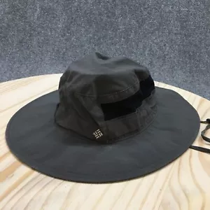 Columbia Outdoor Bucket Hat Mens Gray One Size Wide Brim Embroidered Logo Nylon - Picture 1 of 16