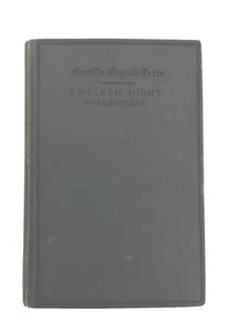 Twelfth Night Or What You Will 1910 Merrill's English Texts Play Theatre Poetry - Picture 1 of 5