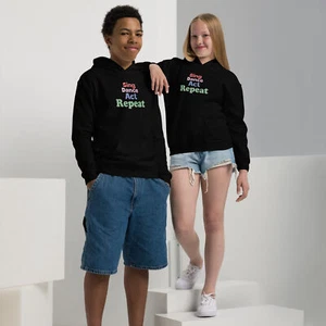 Sing Dane Act Repeat - Youth heavy blend hoodie - Picture 1 of 24