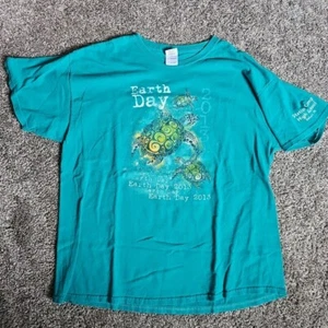 Earth Day 2013 Gallatin, TN Save the Planet Sea Turtles XL Green Short Sleeve - Picture 1 of 7