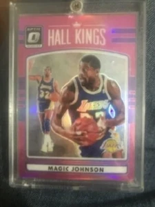 Magic Johnson 2016-17 Panini Donruss Optic Hall Kings Pink Prizm  #5/25 HOF - Picture 1 of 2