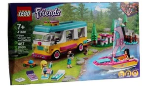 Lego #41681 FRIENDS Forest Camper Van and Sailboat Building Toy Set - Picture 1 of 2