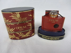 Yves Saint Laurent Opium 1/4 Fl. Oz. Parfum Splash Vintage 1983 New In Box - Picture 1 of 13