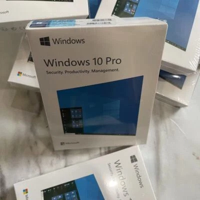 New Windows 10 Professional 32/64-Bit Retail Box USB Drive Sealed - Image 1 of 3