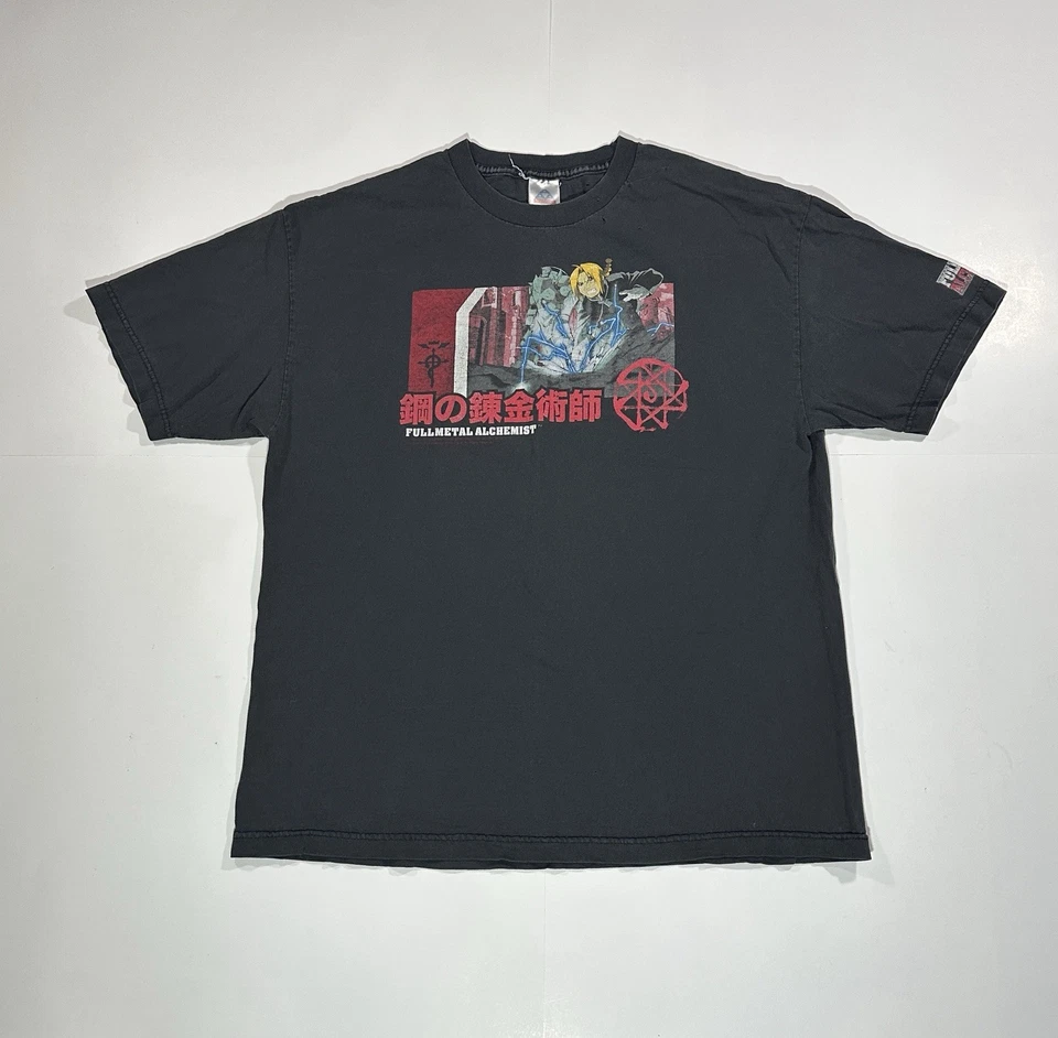 Vintage Y2K 2004 Fullmetal Alchemist Anime Manga Cartoon Promo T-Shirt XL RARE - Image 1 of 4