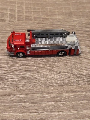 Micro Machines Fire Truck Hook & Ladder Truck Deluxe Red #8, No Ladder, Galoob - Image 1 of 4
