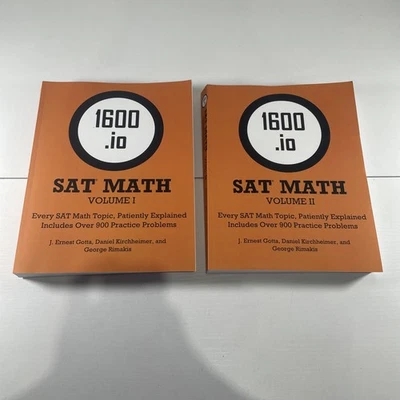 1600.io SAT Math Orange Book Volume 1 & 2 | Gotta Kirchheimer Rimakis - Image 1 of 3