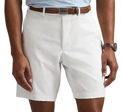 RLX RALPH LAUREN Men's Tailored Fit Performance Golf Shorts in White - Image 1 of 4