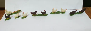 BRITAINS COCKS HENS DUCK ETC PAINTED PLASTIC ENGLAND - Picture 1 of 7