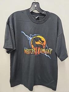 Vintage 1993 Mortal Kombat 2 Video Game Shirt Single Stitch Made In USA Size XL - Picture 1 of 4