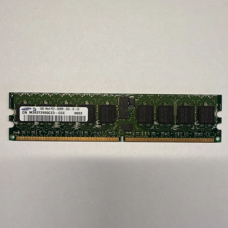 Samsung, 1GB Memory PC2-3200, P/N M393T2950CZ3-CCC (QTY: 1) - Image 1 of 4
