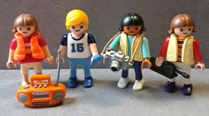 Playmobil Figuren | 4 x Kinder mit Ghettoblaster - Picture 1 of 1