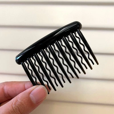 6pcs French Twist Hair Combs - 78mm Fashion Side Combs with Secure Grip - Image 1 of 4