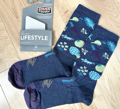 Darn Tough 6054 Womens Farmers Market Crew Light Lifestyle Socks-SM (4.5-7)- NWT - Image 1 of 4