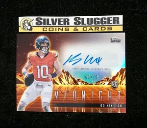 Bo Nix Topps Midnight Rookie Horizon Signatures 2024 automático naranja/75 #RHS-BN RC - Imagen 1 de 2