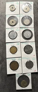 11 France Coin Lot. Various Years 1923 To 1990. AU. 11 Coins. - Picture 1 of 24