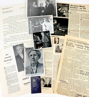 BOULANGER, Nadia. (1887–1979): Collection Related to Her 75th Birthday - Image 1 of 4