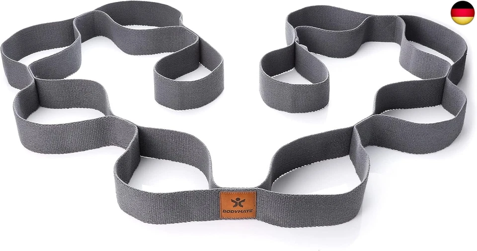 BESUCHE DEN BODYMATE- BODYMATE Dehnungsband mit 10 Schlaufen - insgesamt ca. 190cm lang - 3,8cm breit