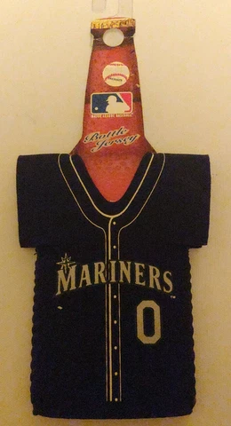 MLB Seattle Mariners Baseball Team Drink / Bottle Jersey Cooler Cover