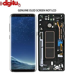 Genuine Samsung Galaxy Note 8 OLED LCD Display Screen Replacement With Frame