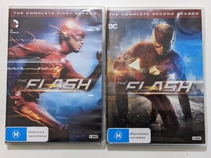 The Flash Complete Season 1 & 2 DVD DC Comics PAL REGION 4 - Picture 1 of 3