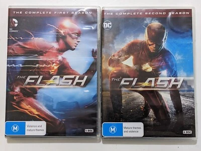 The Flash Complete Temporada 1 y 2 DVD DC Comics PAL REGIÓN 4 Foto 1 de 3