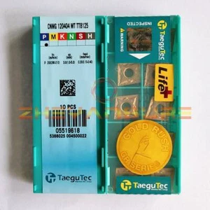 10pcs New TaeguTec Carbide Inserts CNMG120404-MT TT8125 - Picture 1 of 1