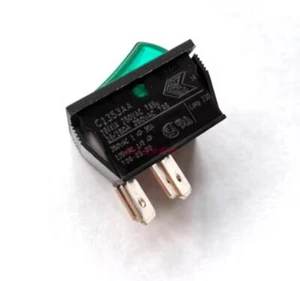 Bulgin Arcolectric C1353AA 4pin 2position 16A DPST Green Lamp Wippschalter - Picture 1 of 2