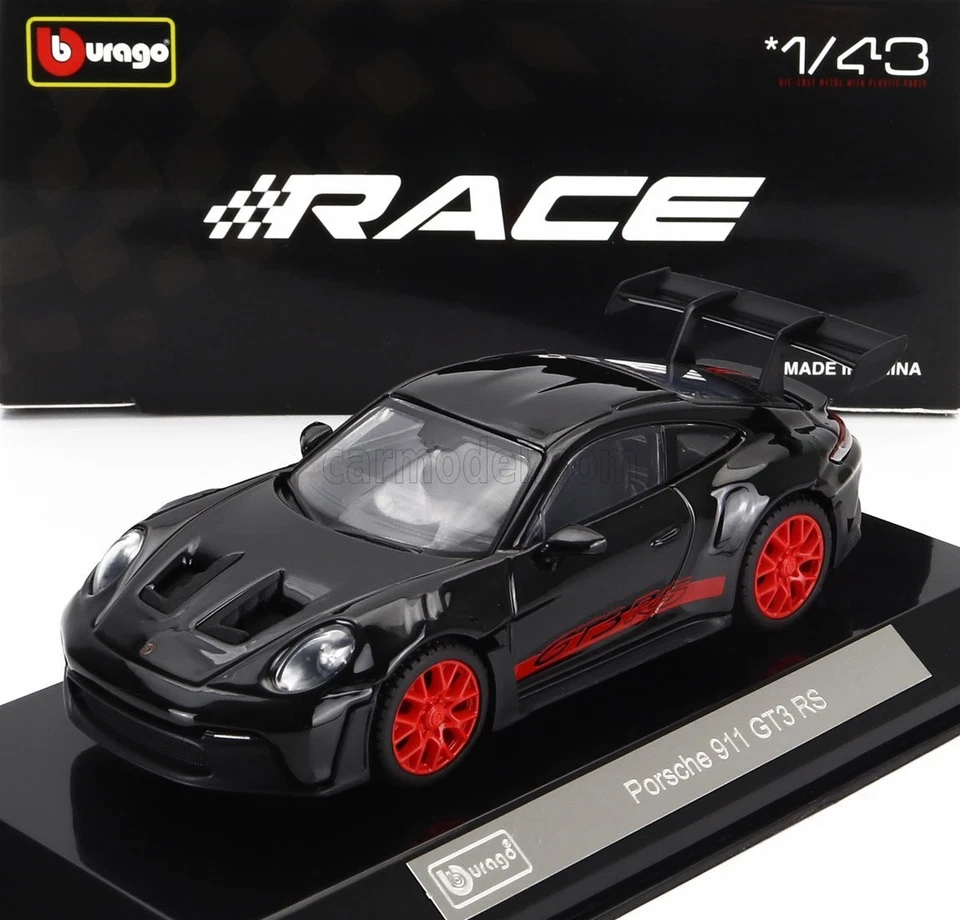 1/43 BURAGO - PORSCHE - 911 992 GT3 RS COUPE 2022 - CON VETRINA - WITH 18-38313