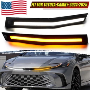 LED DRL Front Grille Fog Daytime Running Light w/ Turn for Toyota Camry 2025-26 - Imagen 1 de 13