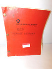 1968 Bell Model 206A Helicopter Service Letter Manual, 104 Letters, 6/109