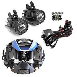 2 LUCES AUXILIARES LED COMPATIBLES CON BMW R1300GS STD HOMOLOGADAS PROTECCIÓN - Imagen 1 de 10