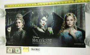 Maleficent Mistriss of Evil 27 x 13.5 Poster Disney 2019 NYCC Angelina Jolie - Picture 1 of 7