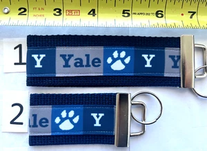 Yale University Keychain Fob Stocking Stuffer Gift 4 Him Her Mom Dad Bulldog BFF - Picture 1 of 2