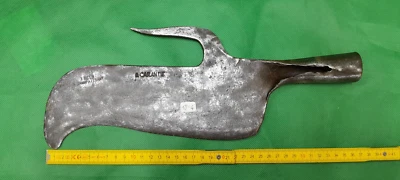 Outil Ancien Forgé, SERPE AVEC ERGOT, coupe-gui, serpette, croissant, émondoir - Photo 1/4