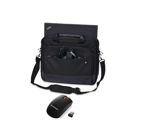 Lenovo ThinkPad Shoulder Bag Fit up to 15" Laptop and Laser Wireless Mouse Combo - Picture 1 of 3