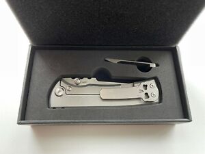 Chaves Knives Street Redencion M390 Titanium Handles Drop point Blade NEW